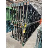 (30x) Teardrop Uprights, 22' T x 42" D, 6" x 5" Foot Plate ($70 Loading fee will be added to buyer's