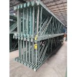 (30x) Teardrop Uprights, 20' T x 42" D, 4-1/2" x 3" Foot Plate ($70 Loading fee will be added to buy