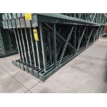 (15x) Teardrop Uprights, 20' T x 42" D, 6" x 5" Foot Plate ($30 Loading fee will be added to buyer's
