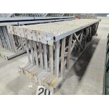 (15x) Teardrop Uprights, 18' T x 42" D, 8" x 6-1/2" Foot Plate ($30 Loading fee will be added to buy