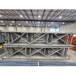 (30x) Teardrop Uprights, 18' T x 42" D, 8" x 6-1/2" Foot Plate ($70 Loading fee will be added to buy
