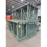 (36x) Teardrop Uprights, 9' T x 42" D, 3-1/4" x 5" Foot Plate ($70 Loading fee will be added to buye
