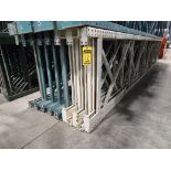 (15x) Teardrop Uprights, 21' T x 42" D, Assorted Foot Plate Sizes, (5) Re-Enforced Legs ($30 Loading