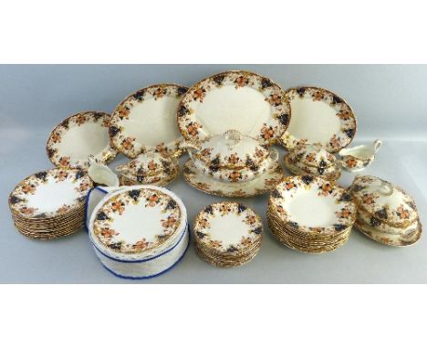 An extensive early 20th century John Maddock & Sons dinner service, in the 'Eaton' pattern to comprise soup tureen with cover