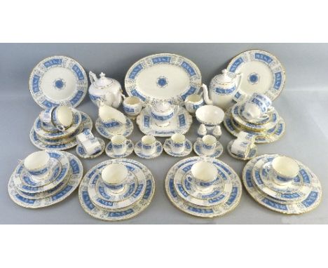 An extensive Coalport ''Revelry' pattern tea, coffee and dinner service, to comprise tea and coffee pots, two milk jugs, lidd