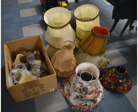 A Collection of Various Table Lamp Shades 