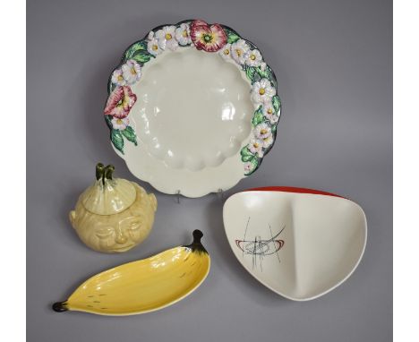 A Collection of Various Mid/Late 20th century Ceramics to comprise Royal Norfolk Onion Pot, Carltonware Banana Dish, Two Divi