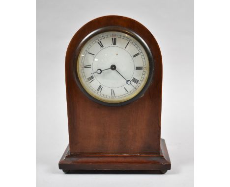An Edwardian Mahogany Dome Topped Mantle Clock, Movement Requires Attention, 20.5cm High 