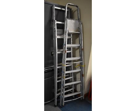 Two Aluminium Step Ladders 