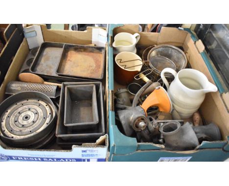 Two Boxes of Vintage Kitchenwares, Mixers etc 