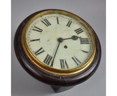 An Early 20th Century Circular Wall Clock, 33cm Diameter 