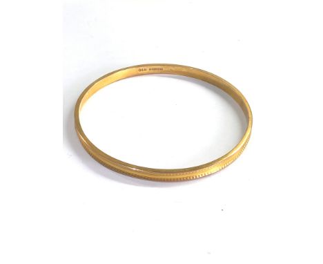 Antique 9ct gold slave bangle weight 6.8g 
