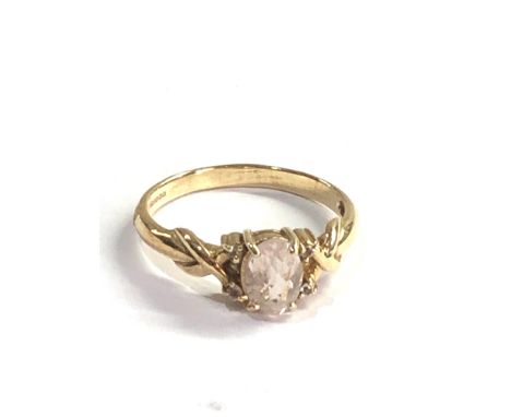 Vintage 9ct gold Amethyst ring weight 2.2g 