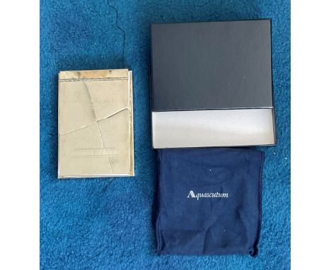 Arsenal Football club Official Notepad and Holder. Made in Silver by Aquascutum of London. Presented To All Shareholders In a