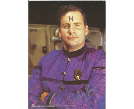 Chris Barrie signed 12x8 Red Dwarf colour photo. Chris Barrie (born Christopher Jonathan Brown, 28 March 1960) is a British a