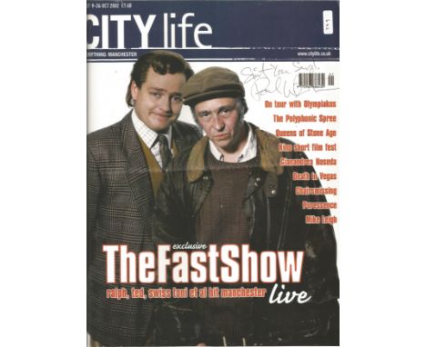 Paul Whitehouse signed 12x9 City Life magazine front Cover page. Paul Julian Whitehouse (born 17 May 1958) is a Welsh actor, 
