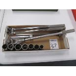 3/4" Drive Ratchet w/ Assorted Breaker Bars & Sockets