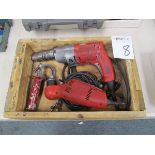 Lot of (2) Milwaukee Drills,(1) 1/2" Hammer Drill #557-1, (1) 3/8" #0357-1