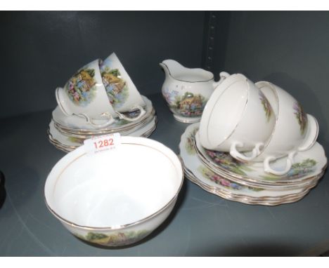 A part tea service by Royal vale
