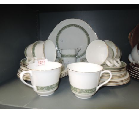 A part tea service by Royal Doulton in the Rondelay pattern