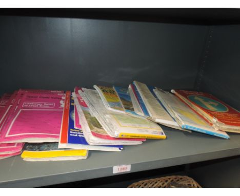 A selection of maps and ordnance survey guides