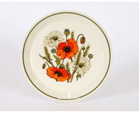 A quantity of J & G Meakin "Poppy" patterned china, to include coffee pot, dinner plates, tureen, tea plates, cups, saucers e