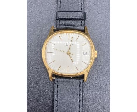 Vintage Gentlemans ROTARY wrist watch, full working order ,excellent condition,manual winding ,leather strap. 