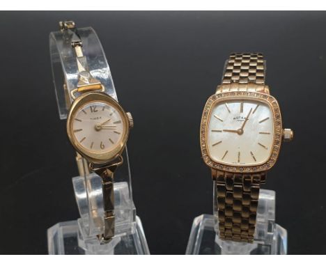A Ladies Rotary and a Timex Wristwatch - As found. 