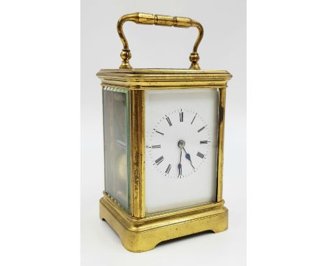Antique (possibly Victorian) Carriage Clock - As Found17cm Tall. 