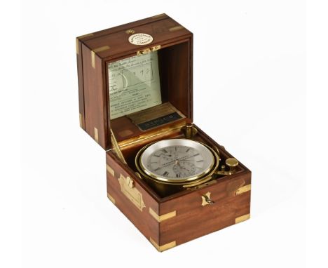 A two day marine chronometer by Graham and Parkes, 43 Canning Place Liverpool "Makers To The Admiralty", Number 4326, circa 1