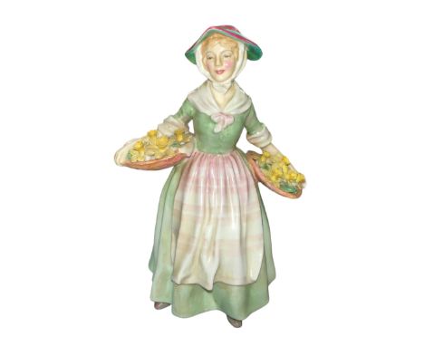 Royal Doulton ‘Daffy-Down-Dilly’ HN1712. Some light crack marks but no chips, all flowers intact. Royal Doulton stamp to base