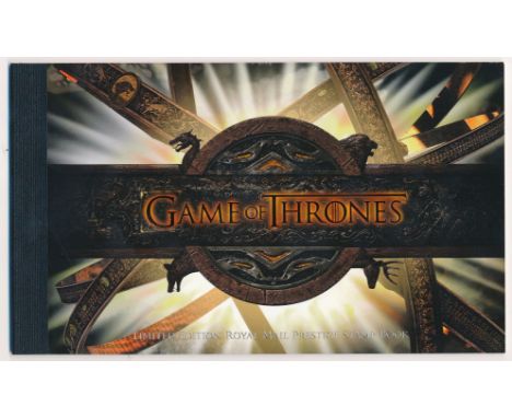 Great Britain. Decimal Prestige Booklet. Limited Edition 2018 Games of Thrones. Original R. Mail cost £75