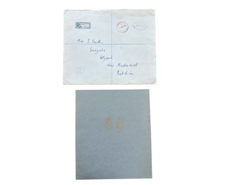 A 1972 Christmas Card from HM Queen Elizabeth II. Cover with twin gilt cyphers. Interior with colour photograph of The Royal 