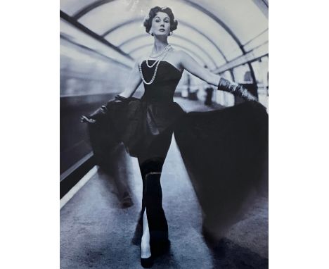John French (British, 1907-1966) – ‘Strapless Evening Dress’ (1954) Large limited edition V&amp;A Museum John French black an