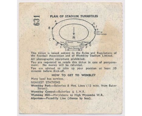 1966 World Cup pair of England tickets, two salmon colour tickets to Wembley Stadium England matches, with England vs Mexico 