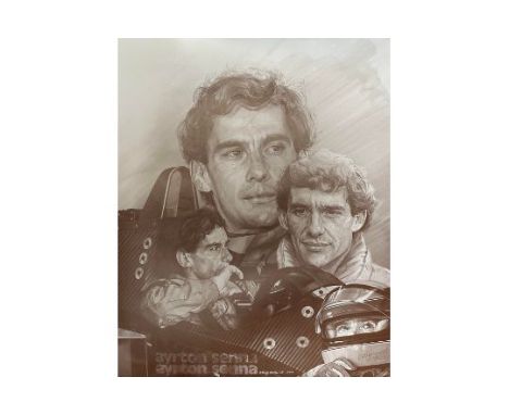 Collection of limited edition prints featuring Ayrton Senna, three times F1 World Champion, generally excellent previously ro