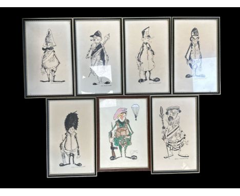 Jon Caldecourt (English, 20th Century) – Original colour watercolour of a soldier, signed ‘Jon Caldecourt’ in pen and dated ’