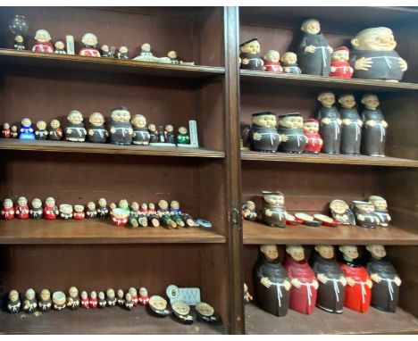 Large collection of Goebel West German Monks, 330+ with sizes from 5.5cm to 27cm. Various issues, versions etc. Superb collec