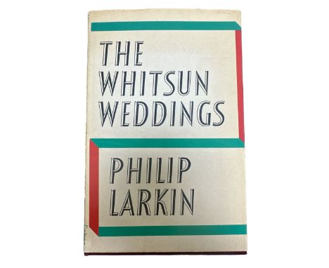 LARKIN, PHILLIP. The Whitsun Weddings, poems by Philip Larkin. [London] Faber and Faber, 1964. FIRST EDITION. Hardback, with 