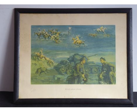 *After CHARLES JOHNSON PAYNE (1884-1967), 'Snaffles'; an ebonised framed and glazed (later) colour print 'Once upon a Time', 