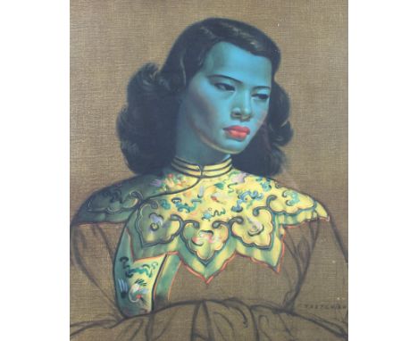After Vladimir Tretchikoff (Russian/Kazakhstan, 1913-2006), print of a Chinese Girl, framed, 60 cm x 50 cm 