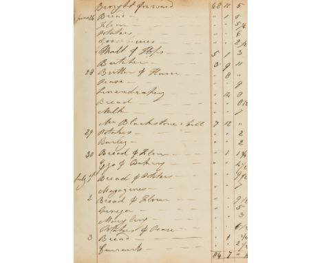 Manuscript.- Family cash account or the Gudewifes disbursements on account of the good things of this World, manuscript kitch