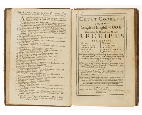 Smith (R[obert]) Court cookery: or, The compleat English cook. Containing the choicest and newest receipts for making making 