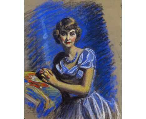 ‡ Frank O. Salisbury (1874-1962) A young lady in blue; Portrait of Mrs. Buchannan; Col Hutton Piers Lagle Three, all signed a