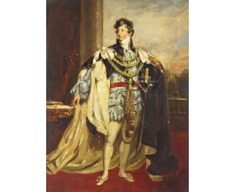 After Sir Thomas Lawrence Portrait of King George IV in garter robes, c.1810 Oil on canvas 61 x 46cm; 24 x 18in 
