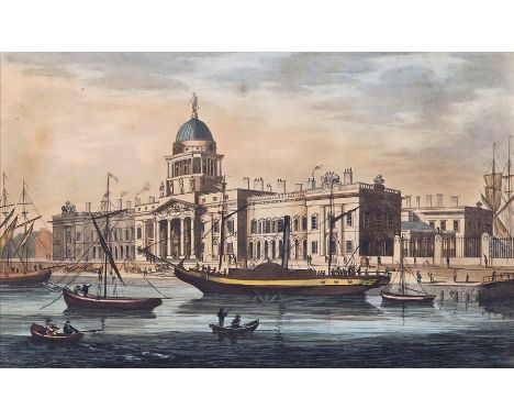 James Malton (1761-1803) Marine School, Dublin, Looking up the Liffey Aquatint, published 1796 25.5 x 40cm; 10 x 15¾in With a