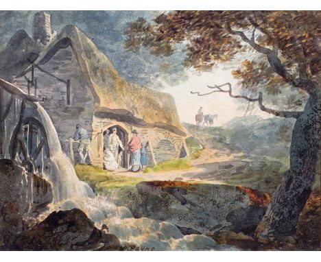 William Payne (c.1760-c.1830) The old watermill Signed Watercolour with gum arabic 12.5 x 16.5cm; 5 x 6½in Exhibited: Manches