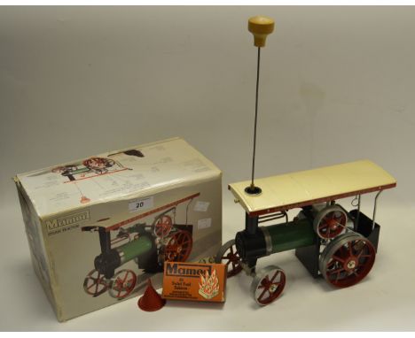 A Mamod steam tractor, boxed