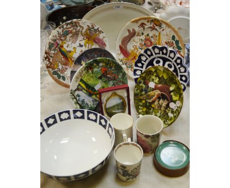 Ceramics and Glass - Royal Crown Derby Olde Avesbury pattern plates, Collectors plates; Royal Crown Derby unfinished wavy edg