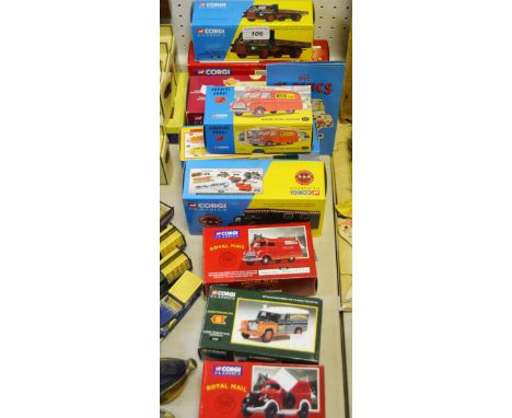 Corgi Classics - boxed die cast toys, including Bedford CA Van - KLG Plugs; Eddie Stobart Ltd. Land Rover;  etc (9)